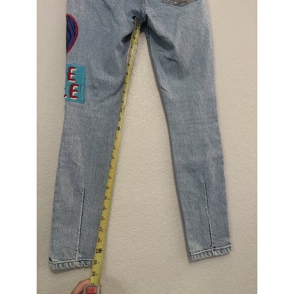 Alice + Olivia Good Patchwork Jeans Sz 26 (Minor Flaws) - Picture 13 of 15